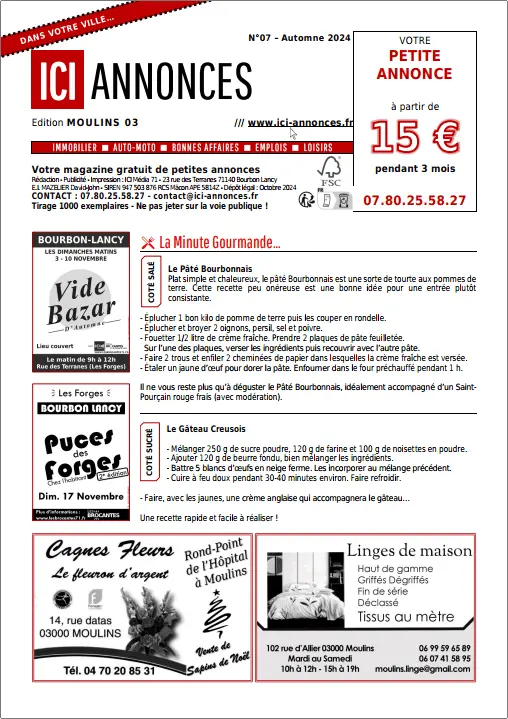 ICI Annonces 03 - Moulins