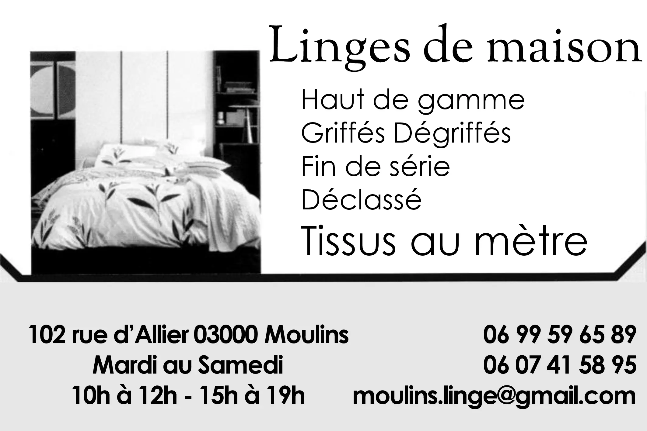 ICI-ANNONCES-03-Moulins -- Linges-de-Maison -- Moulins